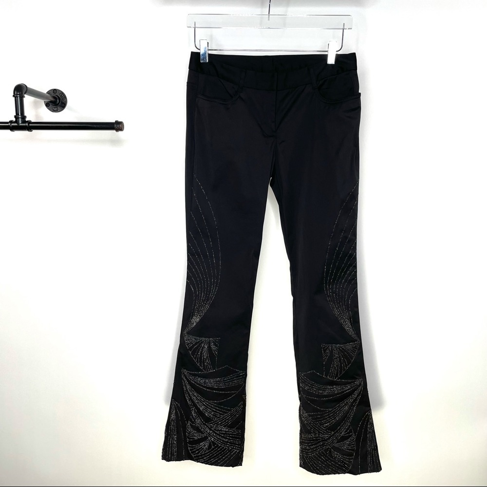 Express Stretch Black Beaded Pants Size 5/6